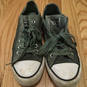 Hunter Green Converse All Stars